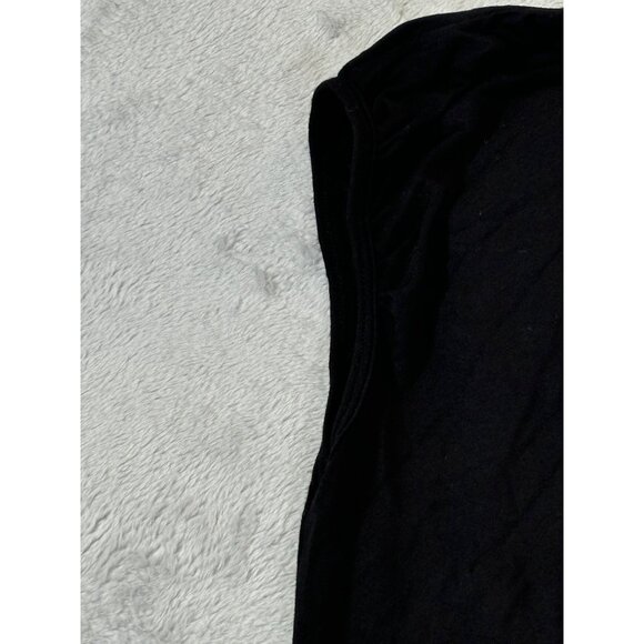 August Silk blouse Women's Large black flower lined neckline - Picture 11 of 12